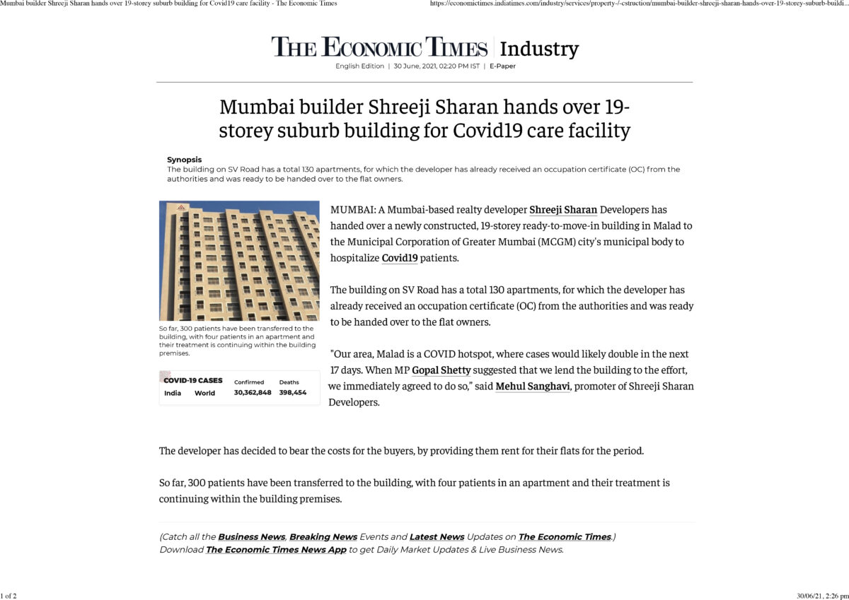 Shreeji-Sharan-The-Economic-Times-news