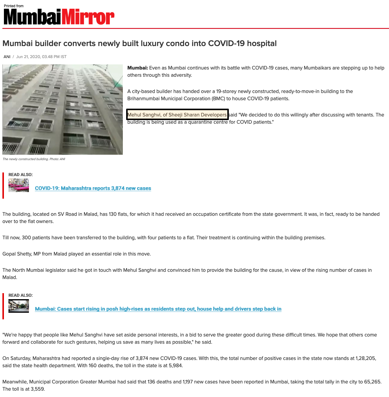 Shreeji-Sharan-MumbaiMirror-news